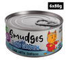 Smudges Tuna Flakes with Shirasu in Soft Jelly Adult Cat Wet Food Cats-Wet Food Smudges 6x80g