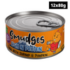 Smudges Tuna Flakes with Shrimp and Pumpkin in Gravy Adult Cat Wet Food Cats-Wet Food Smudges 12x80g