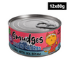 Smudges Tuna Flakes with Sea Bream in Soft Jelly Adult Cat Wet Food Cats-Wet Food Smudges 12x80g