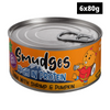 Smudges Tuna Flakes with Shrimp and Pumpkin in Gravy Adult Cat Wet Food Cats-Wet Food Smudges 6x80g