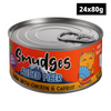 Smudges Tuna Flakes with Chicken and Carrot in Gravy Adult Cat Wet Food Cats-Wet Food Smudges 24x80g