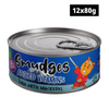 Smudges Tuna Flakes with Mackerel in Soft Jelly Adult Cat Wet Food Cats-Wet Food Smudges 12x80g