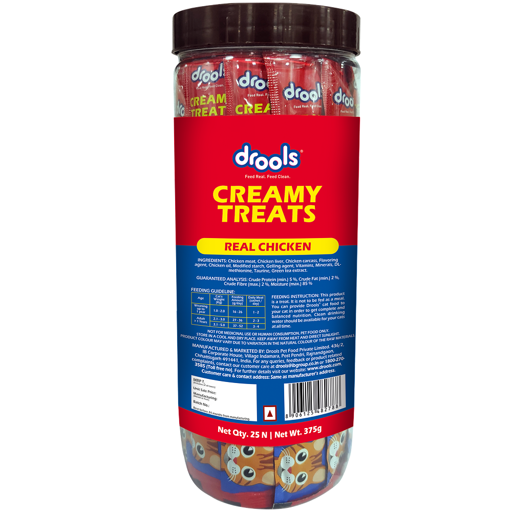 Drools Real Chicken Creamy Cat Treats Cats-Treats & Others Drools