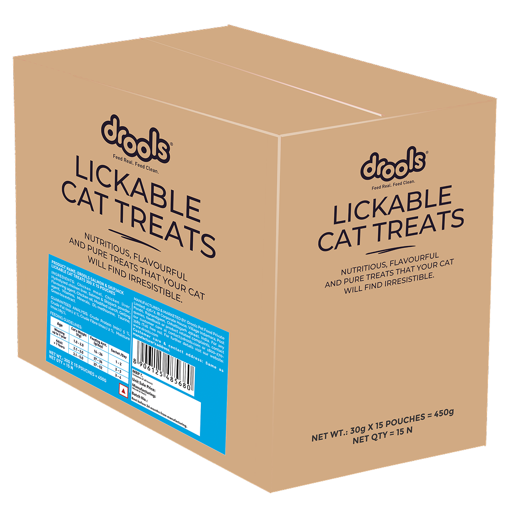 Drools Salmon & Skipjack Creamy Lickable Cat Treats Cats-Treats & Others Drools