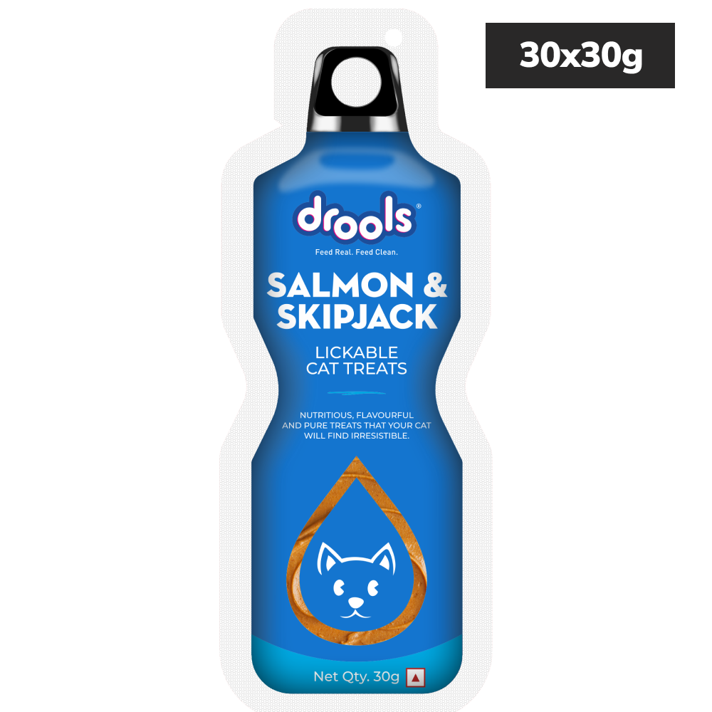 Drools Salmon & Skipjack Creamy Lickable Cat Treats Cats-Treats & Others Drools 30x30g