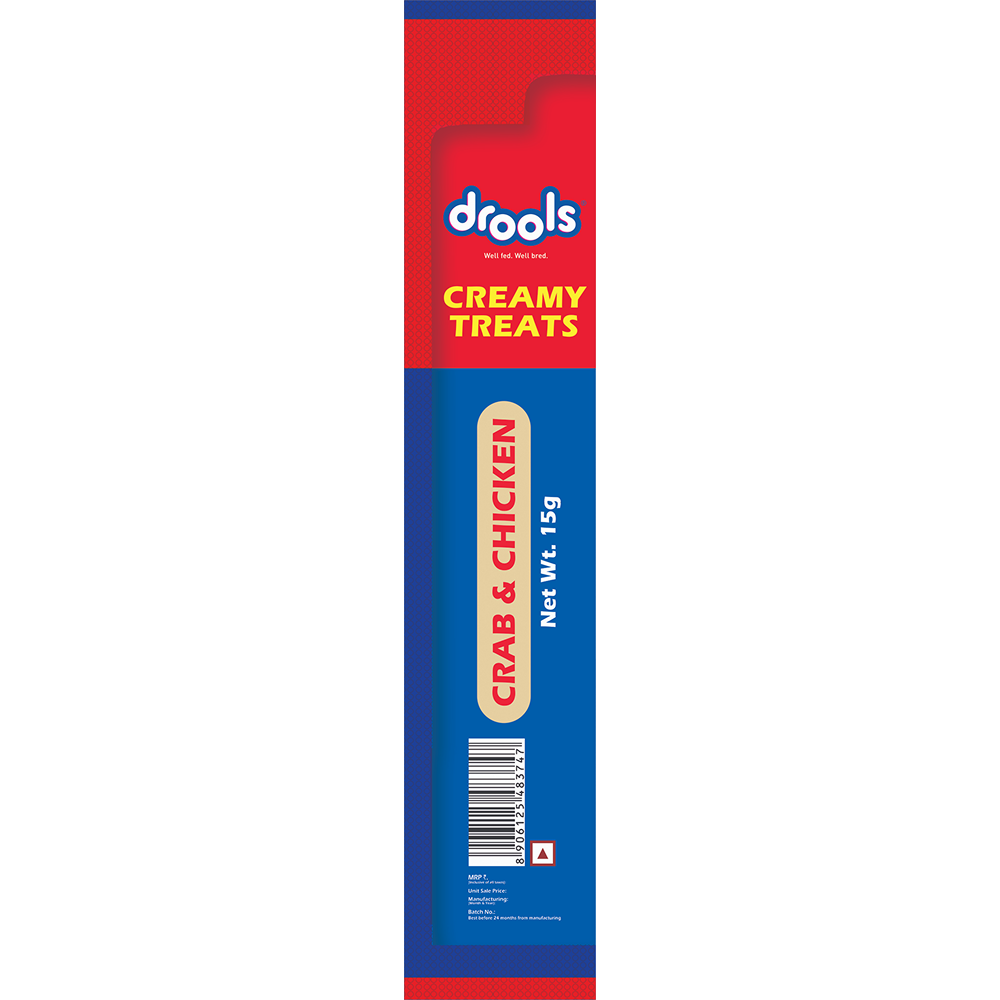 Drools Crab & Chicken Creamy Cat Treats Cats-Treats & Others Drools