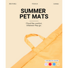 Pet Set Go Coloured Mat for Dogs (Yellow) Dogs-Bedding, Mats & Travel Supplies Pet Set Go Dropship