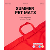 Pet Set Go Coloured Mat for Dogs (Red) Dogs-Bedding, Mats & Travel Supplies Pet Set Go Dropship