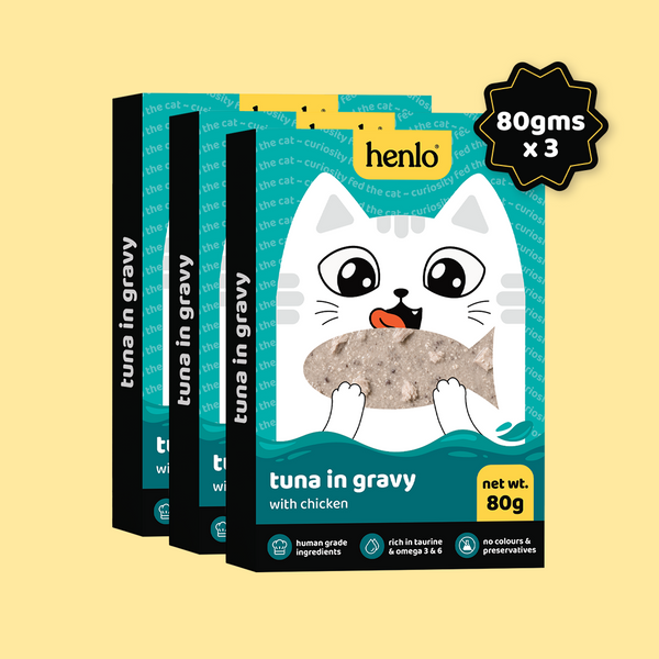 Henlo Tuna in Gravy with Chicken Adult Cat Wet Food | 100% Human Grade Ingredients