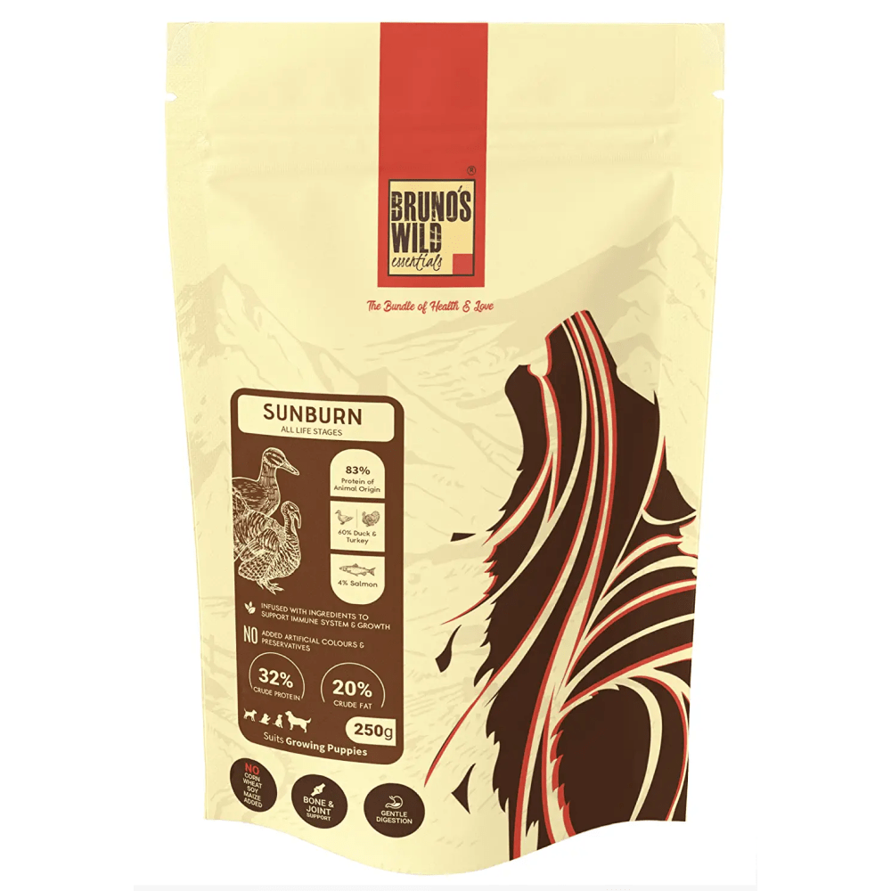 Bruno's Wild Essentials Sunburn Dog Dry Food Dogs- Dry Food Bruno's Wild Essentials 250g