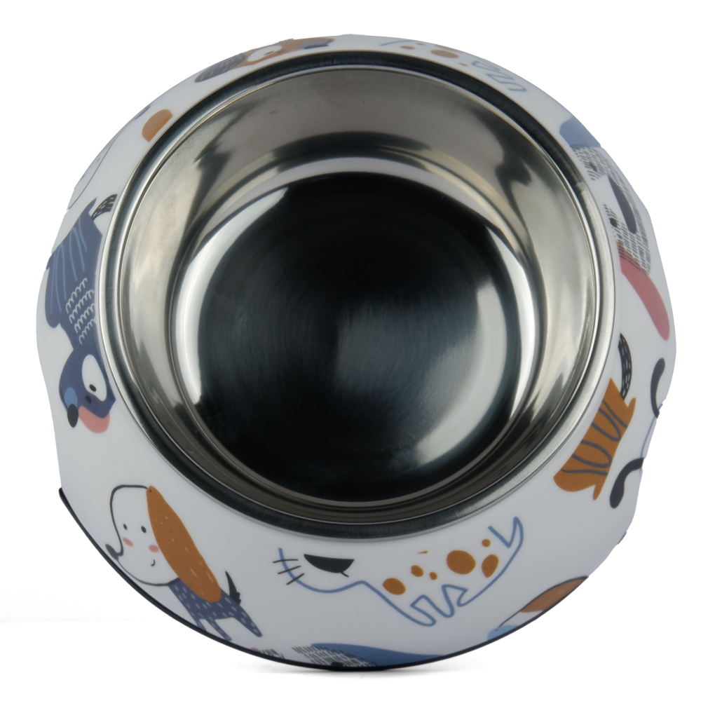 Pet Vogue Cartoon Pattern Colourful Bowl for Dogs and Cats