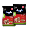 Drools 100% Vegetarian Puppy and Adult Dog Veg Dry Food (All Life Stages) Dogs- Dry Food Drools 20kg (2x8+2kg)