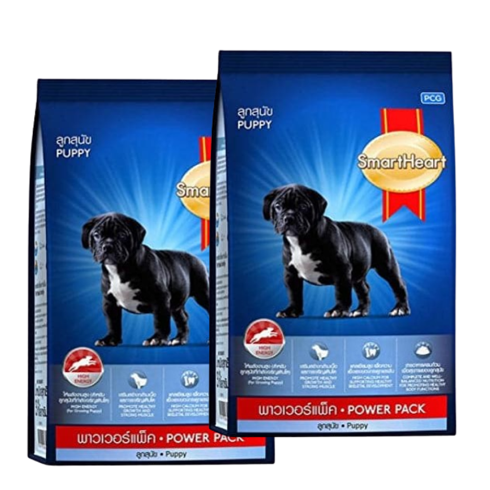 SmartHeart Chicken Power Pack Puppy Dog Dry Food Dogs- Dry Food Smartheart 6kg (2x3kg)