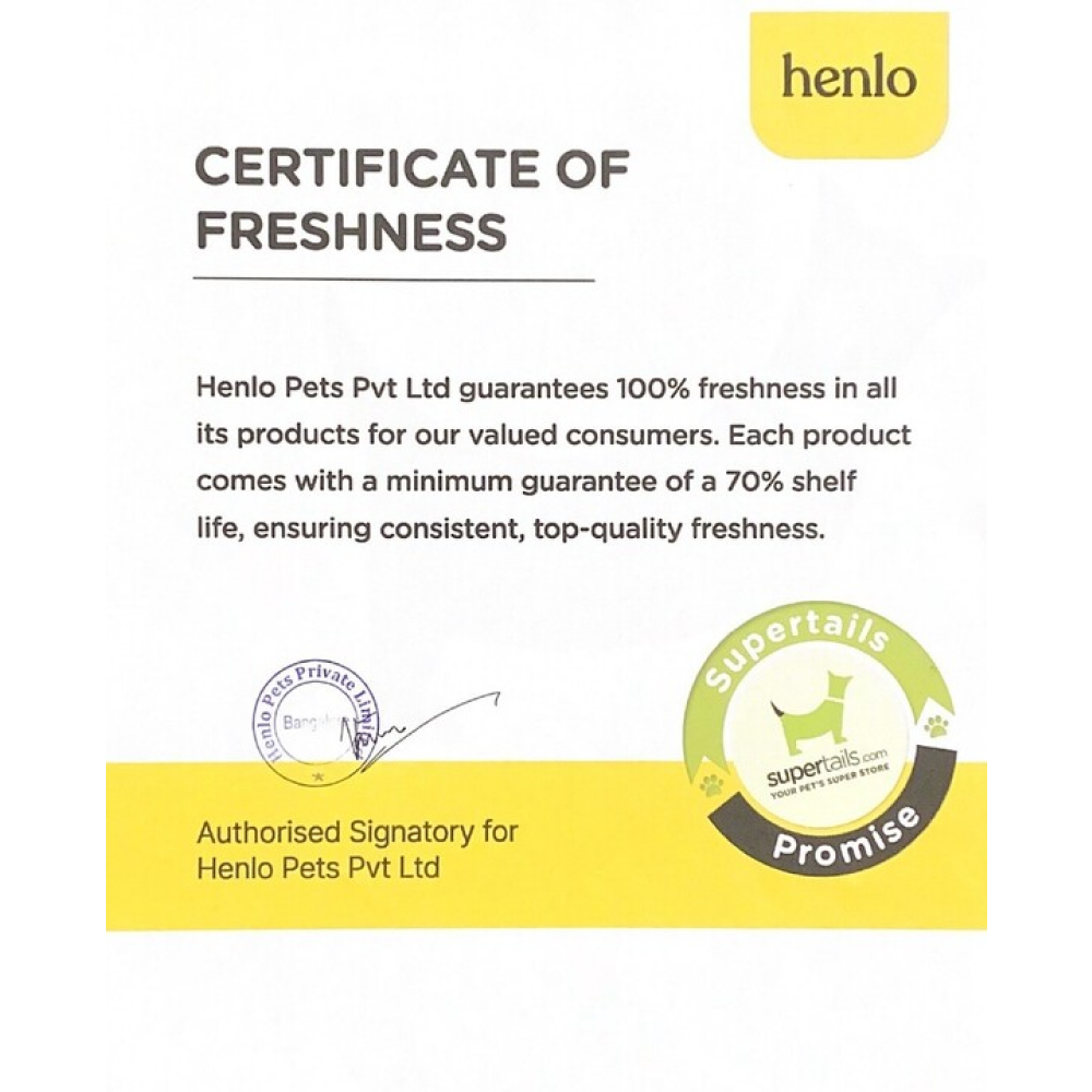 Henlo Baked Dry Food | 100% human grade ingredients