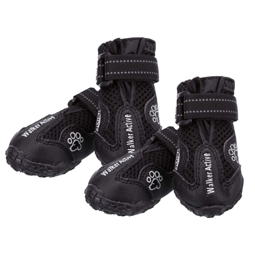 Trixie Walker Active Protective Boots for Dogs (Black, Set of 4) Dogs-Clothing & Accessories Trixie XL