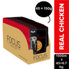 Drools Focus Real Chicken & Chicken Liver Chunks in Gravy Adult Dog Wet Food Dogs-Wet Food Drools Focus 45x150g