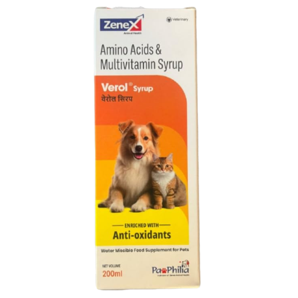 Zenex Verol Syrup Multivitamin Supplement for Dogs and Cats Both-Pharmacy Zenex Pharmacy