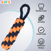Skatrs Dummy Knotted Rope Chew Toy for Dogs and Cats (Blue/Orange) Both-Toys Skatrs