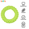 Skatrs Hand Made Ring Shaped Rope Chew Toy for Cats and Dogs (Neon Green) Both-Toys Skatrs