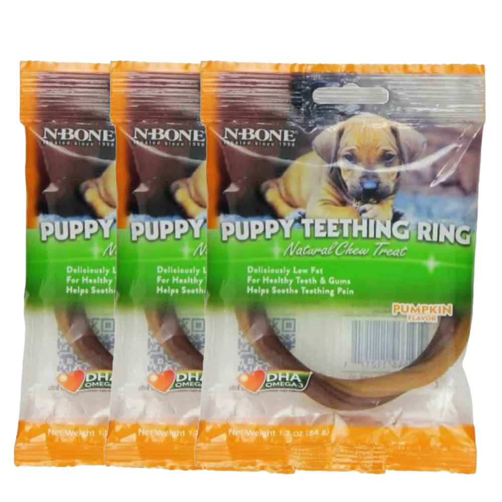 NPIC Pumpkin Flavour Puppy Teething Ring Dog Treats