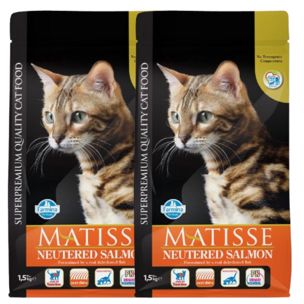 Farmina Matisse Neutered Salmon Cat Dry Food Cats- Dry food Matisse 3kg (2x1.5kg)
