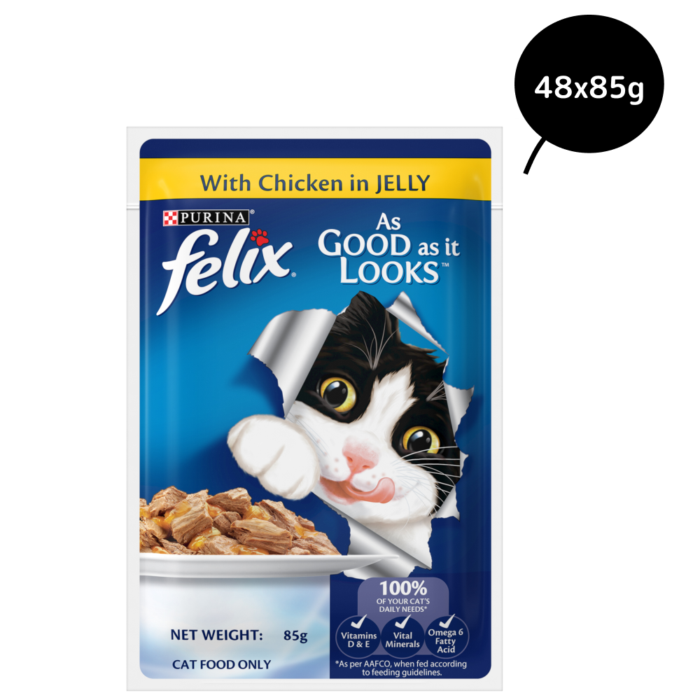 Purina Felix Chicken with Jelly Adult Cat Wet Food