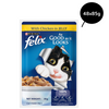 Friskies Surfin Cat Dry Food and Purina Felix Chicken with Jelly Adult Cat Wet Food Combo Exclusive Combo Exclusive Combo