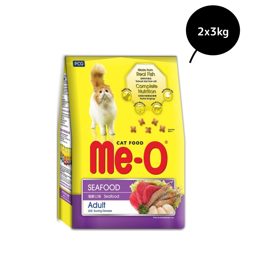 Me O Seafood Adult Cat Dry Food Cats- Dry food Me O 6kg (2x3kg)