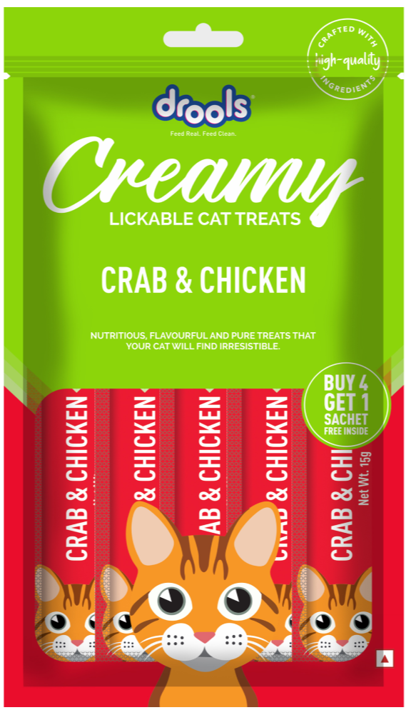 Drools Crab & Chicken Creamy Cat Treats