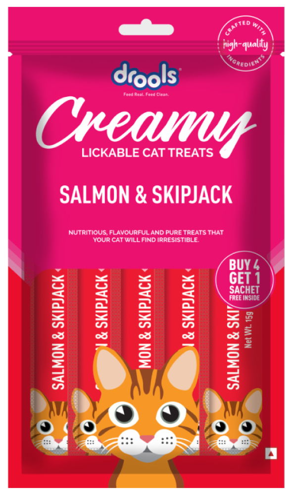 Drools Salmon & Skipjack Creamy Cat Treats