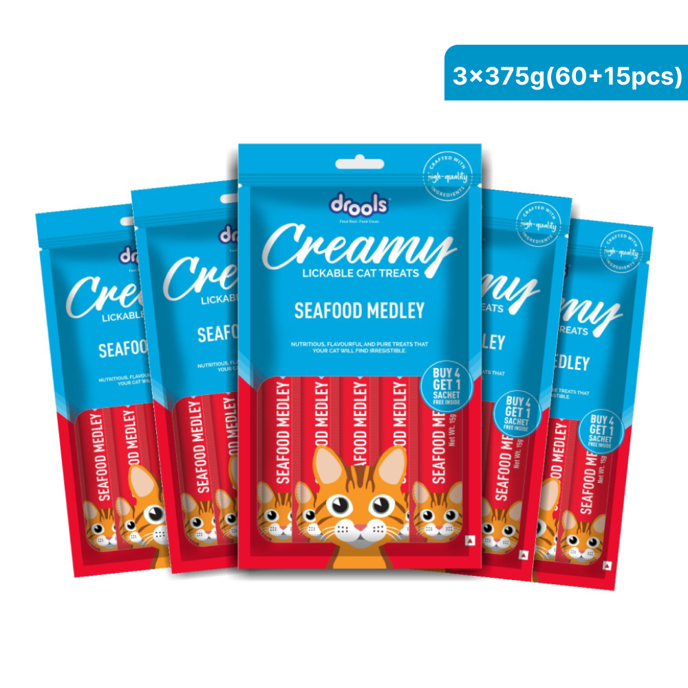 Drools Seafood Medley Creamy Cat Treats Cats-Treats & Others Drools