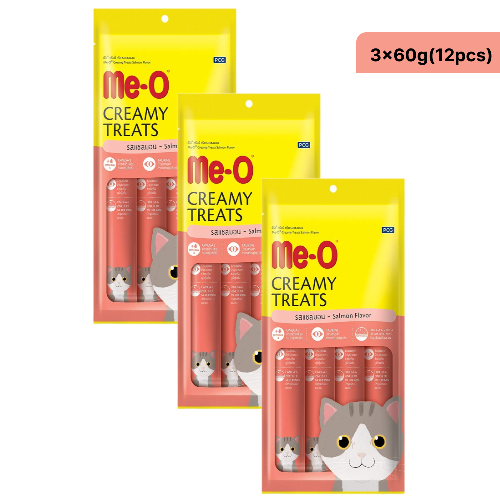 Me O Creamy Salmon Cat Treats Cats-Treats & Others Me O 3x60g(12pcs)
