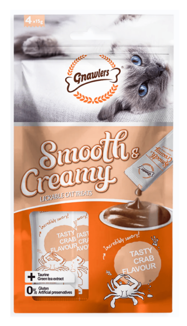 Gnawlers Crab Flavour Creamy Cat Treats