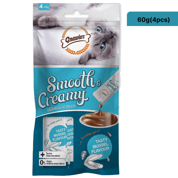 Gnawlers Mussel Flavour Creamy Cat Treats