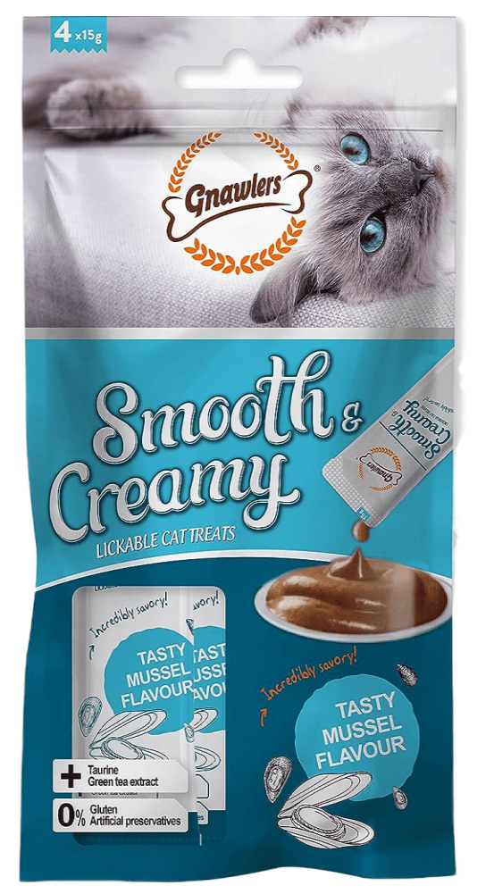 Gnawlers Mussel Flavour Creamy Cat Treats