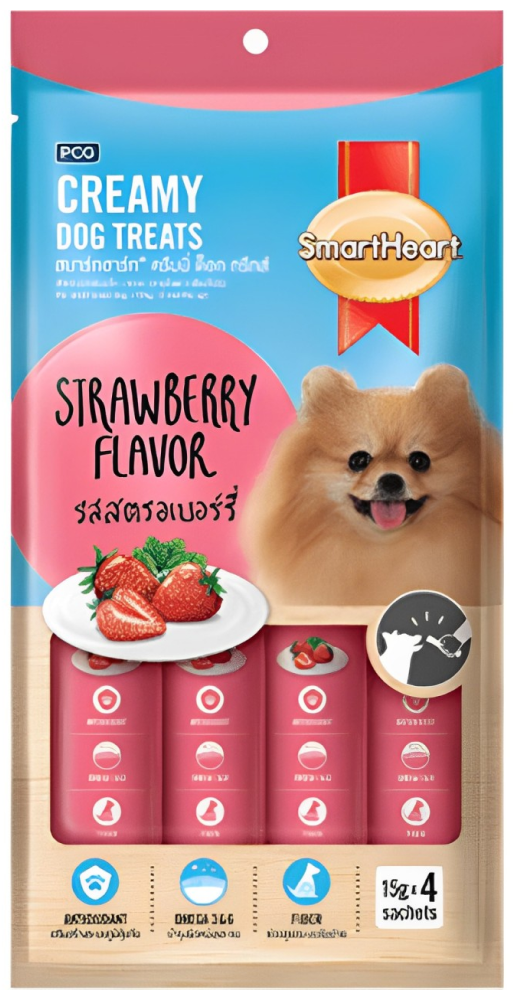 SmartHeart Chicken & Strawberry Dog Creamy Treat