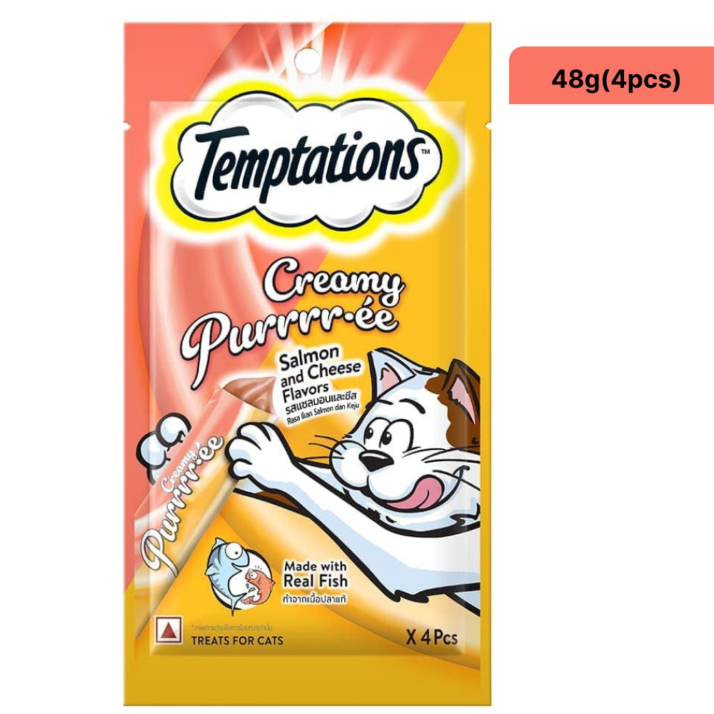 Temptations Purrrr ee Chicken & Tuna, Salmon & Cheese, Maguro & Scallop Cat Treats Combo Cats-Treats & Others Temptations