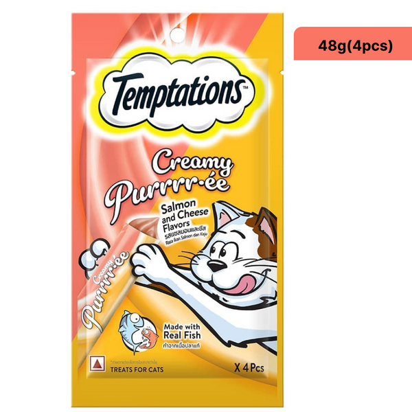 Temptations Purrrr ee Chicken & Tuna, Salmon & Cheese, Maguro & Scallop Cat Treats Combo