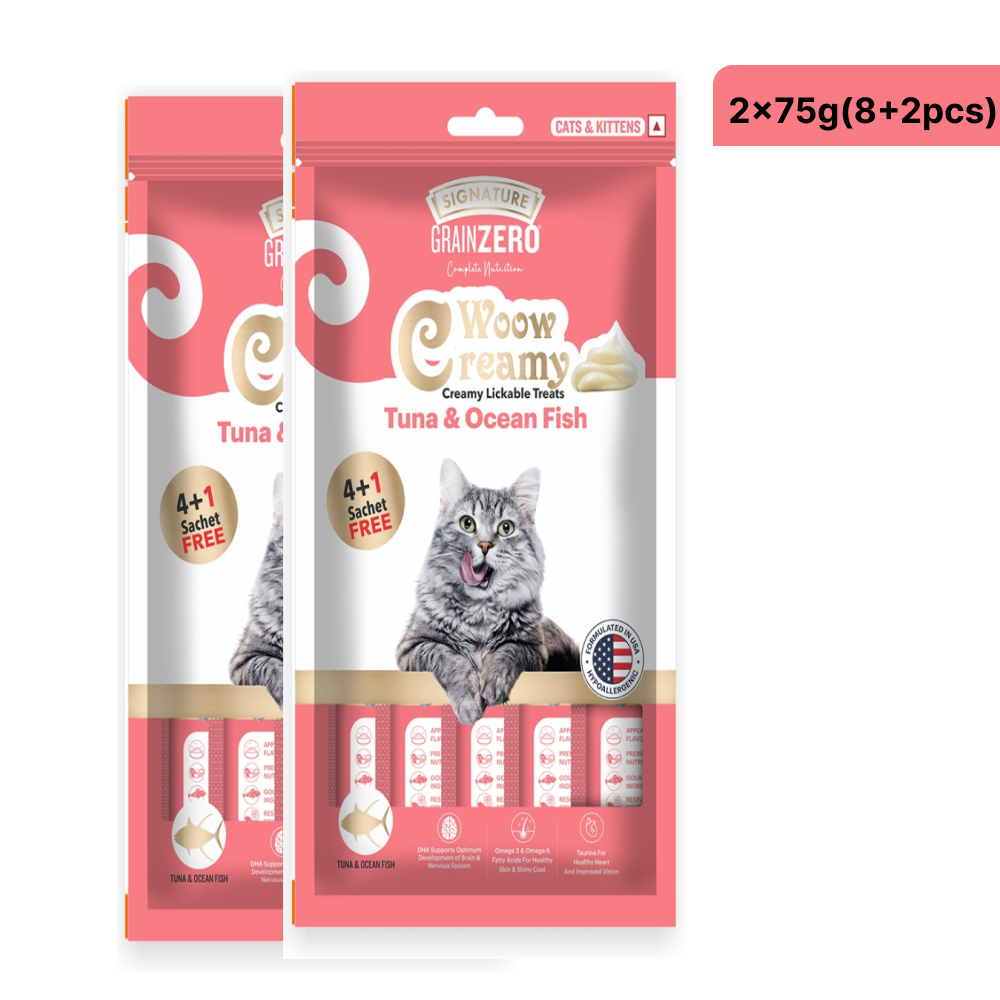 Signature Grain Zero Tuna and Ocean Fish Lickable Creamy Cat Treats