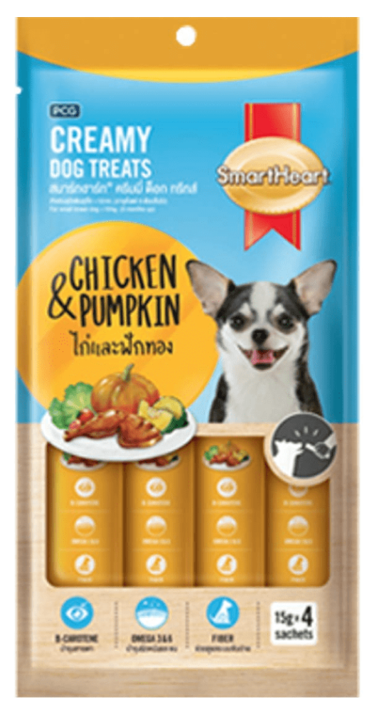 SmartHeart Chicken & Pumpkin Dog Creamy Treat