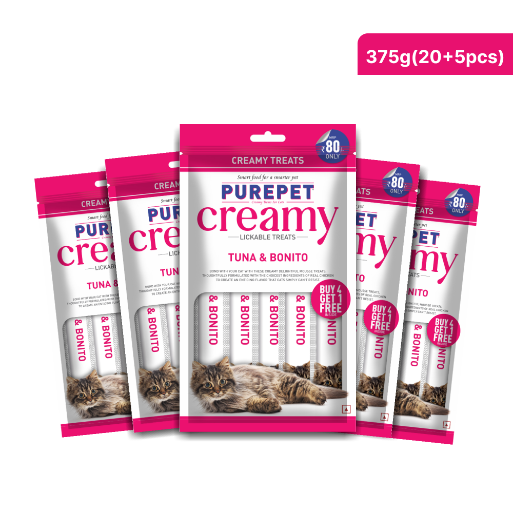 Purepet Tuna and Bonito Lickable Creamy Treats for Cats Cats-Treats & Others Purepet
