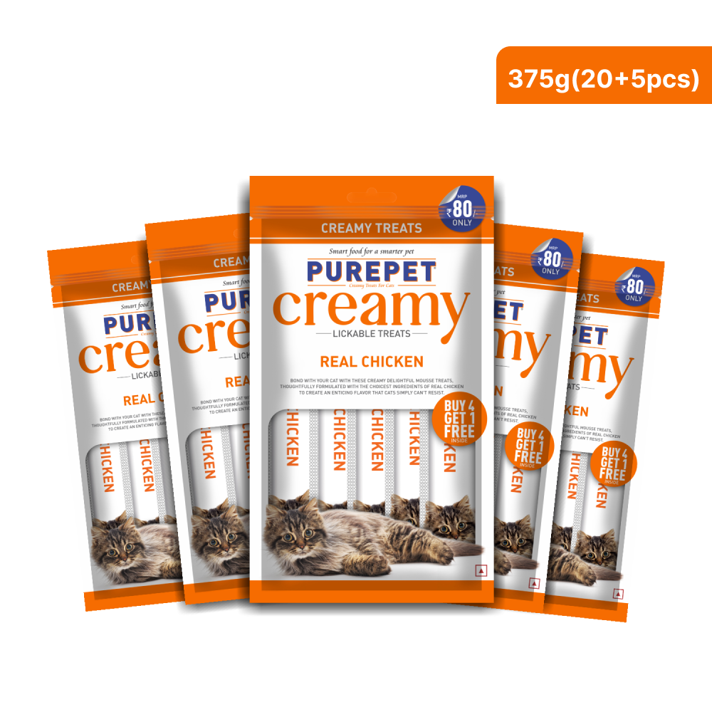 Purepet Real Chicken Lickable Creamy Treats for Cats Cats-Treats & Others Purepet