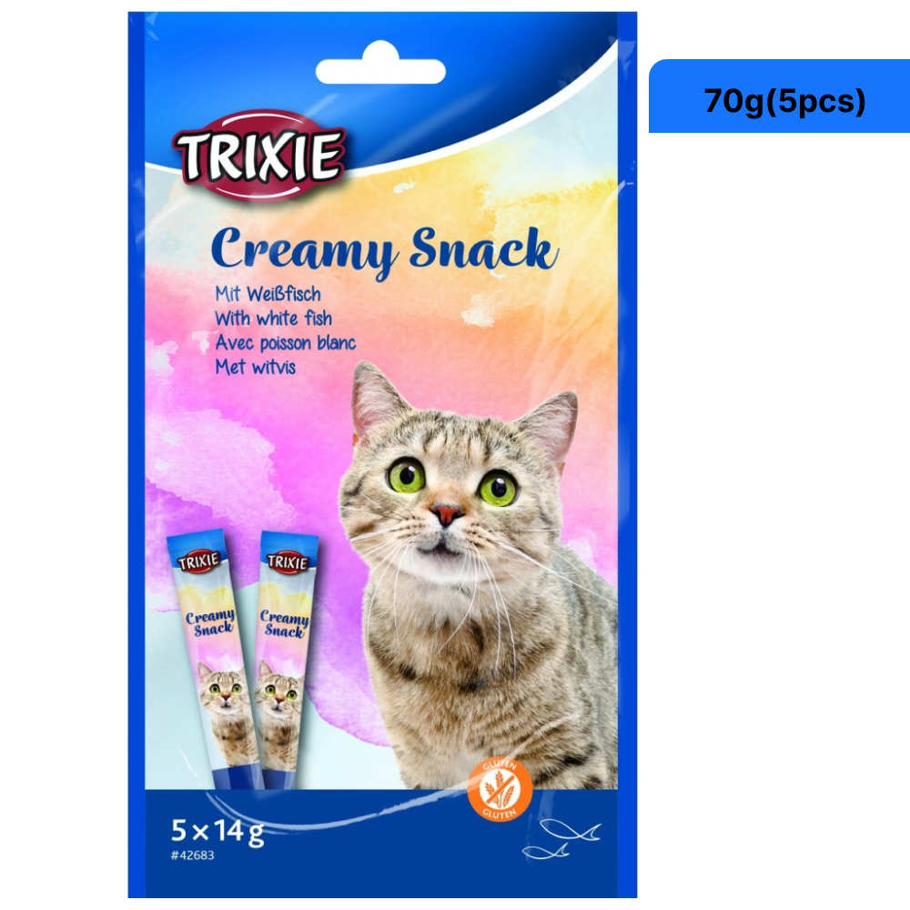 Trixie Snack with White Fish Creamy Cat Treats Cats-Treats & Others Trixie 70g(5pcs)
