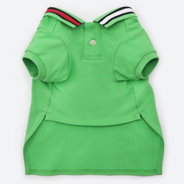 Tommy Hilfiger Flag Collar and Cluff Polo Tshirt for Dogs (Spring Lime)