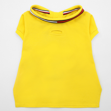 Tommy Hilfiger Flag Collar and Cluff Polo Tshirt for Dogs (Vivid Yellow)