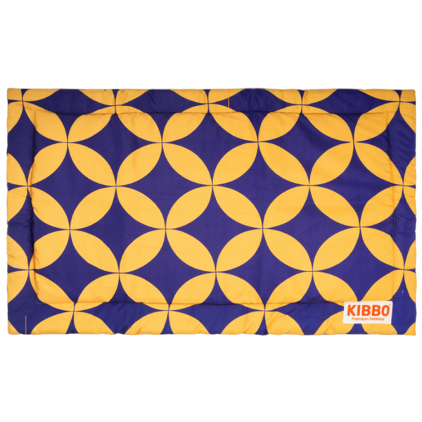 Kibbo Lightweight and Portable Mats for Dogs and Cats (Yellow & Purple)