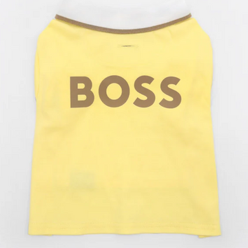 Boss Polo Tshirt for Dogs (Sandily Yellow)