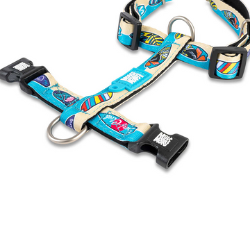 Max & Molly Blue Ocean Harness for Dogs (Blue)