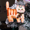 Furry Tales Billo Under the Mistletoe Cat Handcrafted Charm Pet Parent-Gifting & Merch Furry Tales Dropship 4x3.6in