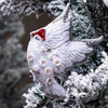 Furry Tales Frosty Parinda Dove Handcrafted Charm Pet Parent-Gifting & Merch Furry Tales Dropship 4x4in